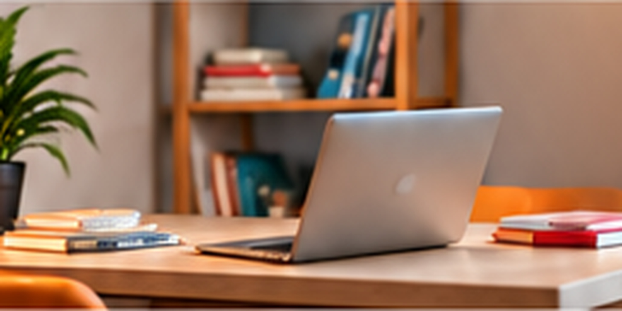 A quiet and organized study desk